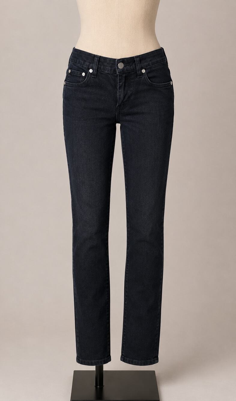 NWOT Blk Dnm Black Furman Mid-Rise Skinny Jeans Size 25